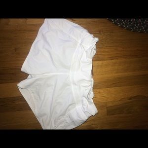 White lululemon shorts size 6